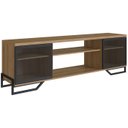 Ver imagem 1 de Rack Industrial 180 Cm 2 Pt com Tela em Metal 1027 Preto Mell Pp