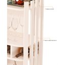 Ver imagem 5 de Aparador Bar Ripado com Adega 5 Garrafas Rodinhas Off Vino