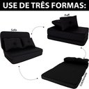 Ver imagem 2 de Puff Multiuso 3 em 1 Casal D33 Bordado Metelassê com Travesseiro Bf Colchões