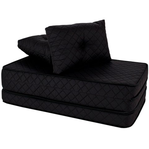 Puff Multiuso 3 em 1 Casal D33 Bordado Metelassê com Travesseiro Bf Colchões