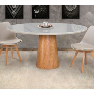 Mesas de Jantar Cone Casa MAD Mesa Cone Off White 1,20m