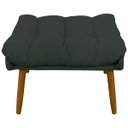 Ver imagem 5 de Kit 2 Puff Decorativo para Sala Quarto Penteadeira Sufler Linho Pés Palito