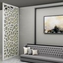 Ver imagem 1 de Painel Vazado Divisória Mdf Atenas Branco - 0,60x2,60m