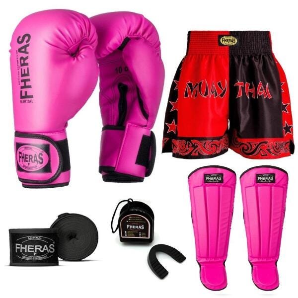 Kit Boxe Muay Thai Fheras Tradicional (01000235) - 7