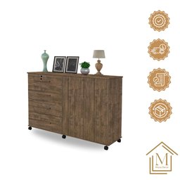 Comoda Bronze Cor:canela Mizza Decor - Armário para Quarto - 5