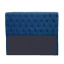 Ver imagem 1 de Cabeceira Lady 1,60 Suede Azul Royal - Dominic Decor Cristal