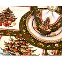 Ver imagem 2 de Kit Sousplat Natal Árvore Verde Nsw 6 Peças com Base