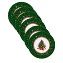 Ver imagem 1 de Kit Sousplat Natal Árvore Verde Nsw 6 Peças com Base