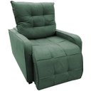 Ver imagem 2 de Poltrona Retratil e Reclinavel Com Rodape Regulavel Azera Verde