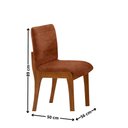 Ver imagem 4 de Conjunto Sala de Jantar Bella 220cm com Vidro Canto Moeda e 8 Cadeiras Bella