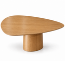 Ver imagem 3 de Mesa de Jantar Orgânica Canya Carvalho 90x95cm com Base Central