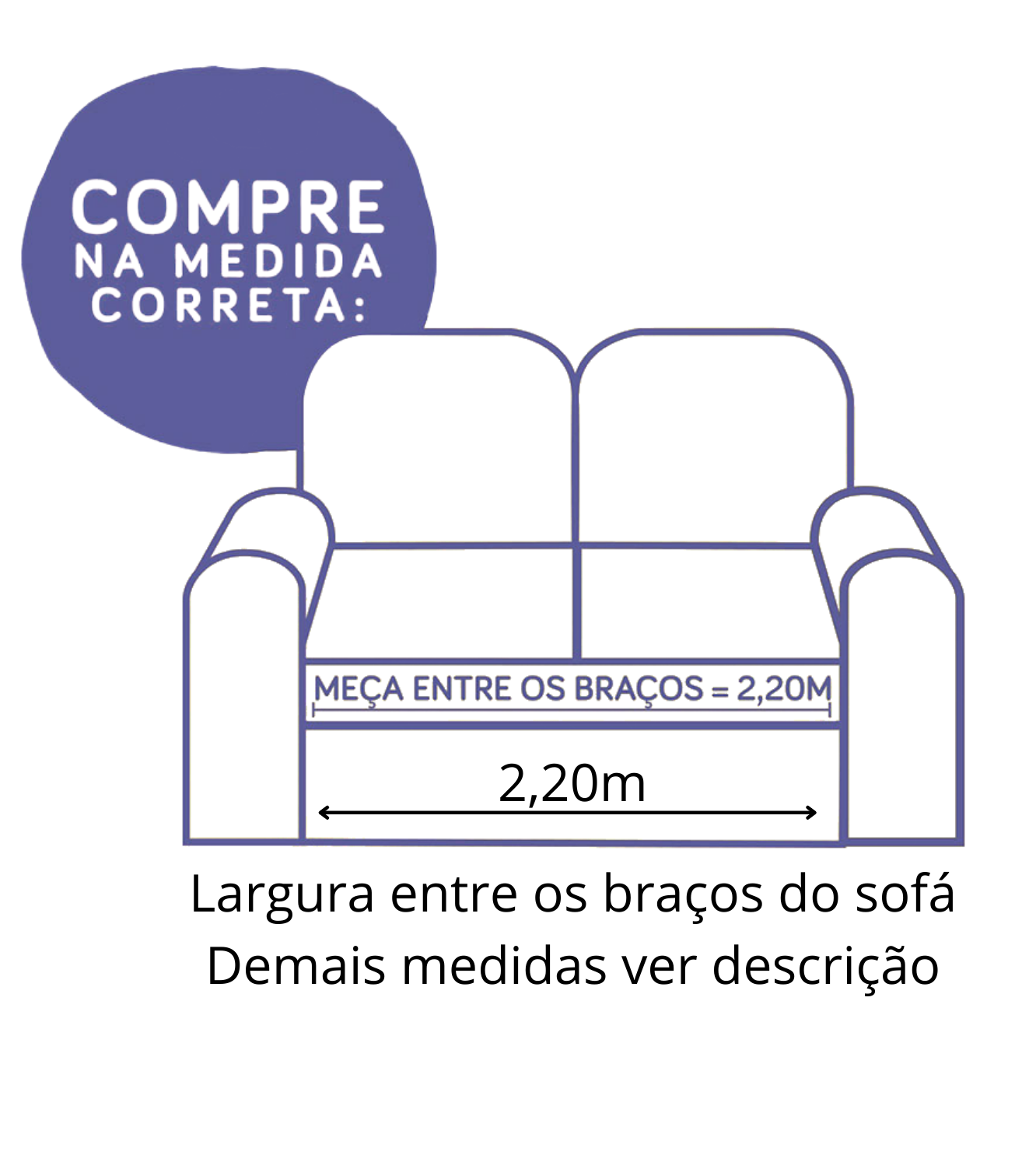 Protetor de sofá matelado tamanho especial padrão 2,2 metros capa sofa cor cinza - 2