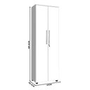 Ver imagem 4 de Guarda Roupa Pequeno 2 Portas Branco Punto Shop JM