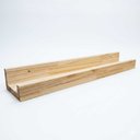Ver imagem 1 de Prateleira de Parede Tipo Calha 60cm em Madeira Pinus Natural