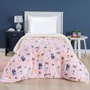 Ver imagem 2 de Coberdrom Cobertor Lutti Solteiro Quarto Cama Infantiil Sherpa Manta Toque Lã de Carneiro Foxy Rapos
