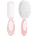 Ver imagem 1 de Kit Escova e Pente Bebê Buba Escova com Cerdas Macias e Pente com Pontinhas Arredondadas Rosa