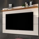 Ver imagem 1 de Painel para TV Até 70 Polegadas Vivare New 1 Prateleira Off White/Freijo - Giga Móveis