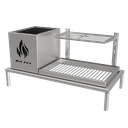 Ver imagem 1 de Churrasqueira Hotbox Parrilla para Alvenaria - 1 Firebox + 1 Grelha Uruguaia