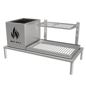 Churrasqueira Hotbox Parrilla para Alvenaria - 1 Firebox + 1 Grelha Uruguaia