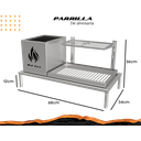 Ver imagem 3 de Churrasqueira Hotbox Parrilla para Alvenaria - 1 Firebox + 1 Grelha Uruguaia