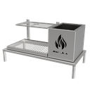 Ver imagem 2 de Churrasqueira Hotbox Parrilla para Alvenaria - 1 Firebox + 1 Grelha Uruguaia