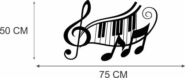 Lp 376 Adesivo De Parede Piano Clave Sol Musica Notas Arte No Lp 376 ...