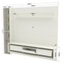 Ver imagem 3 de Estante para TV e Home Theater até 85 Polegadas com LED 258CMX217CM Austin