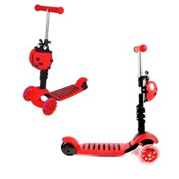 PATINETE JOANINHA SCOOTER 2 EM 1 CARRINHO COM ASSENTO E LUZ ALTURA AJUSTAVEL ATÉ 60KG 3 RODAS - 1