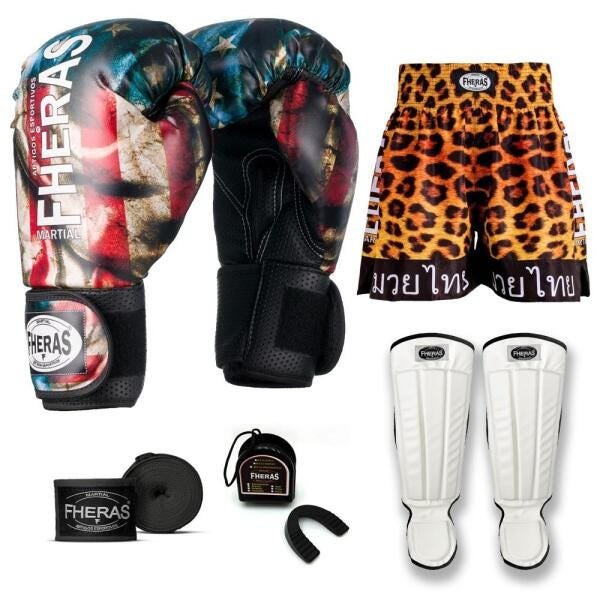 Kit Boxe Muay Thai Fheras Top EUA (03000952) - 7