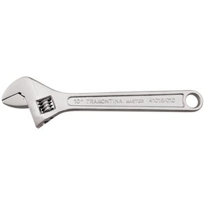 Chave Ajustavel para Porcas 10" Tramontina com Corpo Forjado em Aço Carbono Cromado