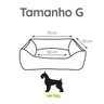 Kit Cama Pet 6 Peças para Cachorro - Tamanho G 70x70:Coroa Rosa - 2