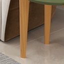 Ver imagem 2 de Mesa de Apoio e Lateral Sofá para Sala Florida 0,60m Verde Floresta/freijó - Lukaliam Móveis