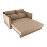 Sofá Cama One 152cm Reclinável Manual Suede Bege- Sallar Home - 4