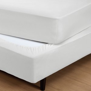 Fit Box Solteiro Liso em Malha 100% Algodão Branco Vivaldi