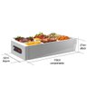 Buffet Térmico de Mesa Aquecido em Inox 6 Cubas com Tampa 127v - 4