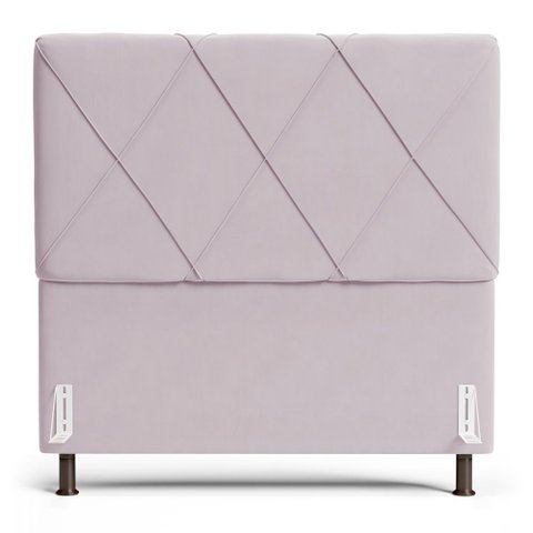 Cabeceira Cama Box Casal Dubai 140 Cm Suede Mv Estofados Rosa