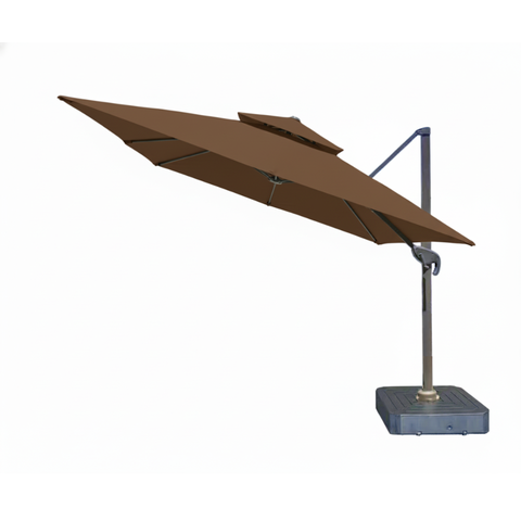 Ombrelone Cloud 3x3m com Base - Marrom