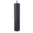 Ver imagem 2 de Conjunto 12 Pés de Cama 20cm Pés de Madeira Palito Box Baú Casal Preto