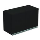 Ver imagem 3 de Armário Aéreo 2 Portas Preto Em Mdf