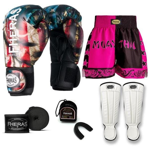 Kit Boxe Muay Thai Fheras Top EUA (03000962) - 7