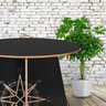 Conjunto Mesa de Jantar 100 Cm com 4 Cadeiras Preto - 14