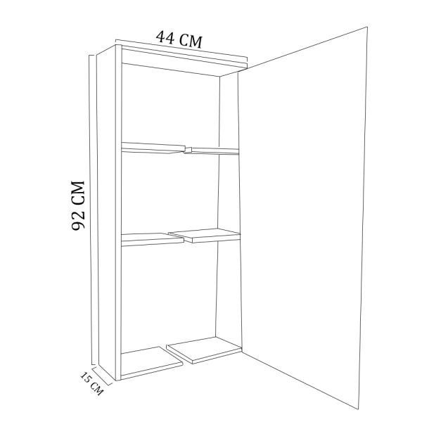 Armário Lavanderia Natural Em Mdf - 3