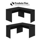 Ver imagem 7 de Mesa em L Escrivaninha 1,20m X 1,50m Escritório F5 Office Cor:preto