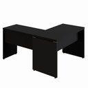 Ver imagem 4 de Mesa em L Escrivaninha 1,20m X 1,50m Escritório F5 Office Cor:preto