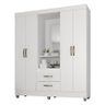 Guarda Roupa Casal Capela Lite Branco Brilho - Móveis Leão - 1