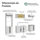Ver imagem 4 de Armário de Cozinha Completa 270 Cm Branco Vik Madesa 02