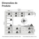 Ver imagem 3 de Armário de Cozinha Completa 270 Cm Branco Vik Madesa 02