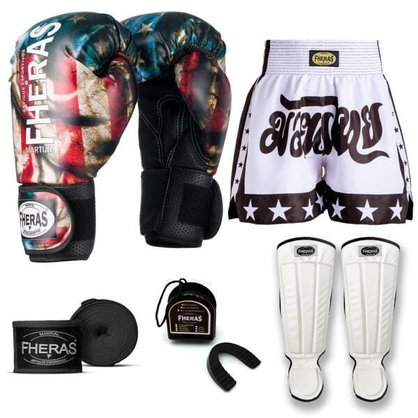 Kit Boxe Muay Thai Fheras Top EUA (03000966) - 7