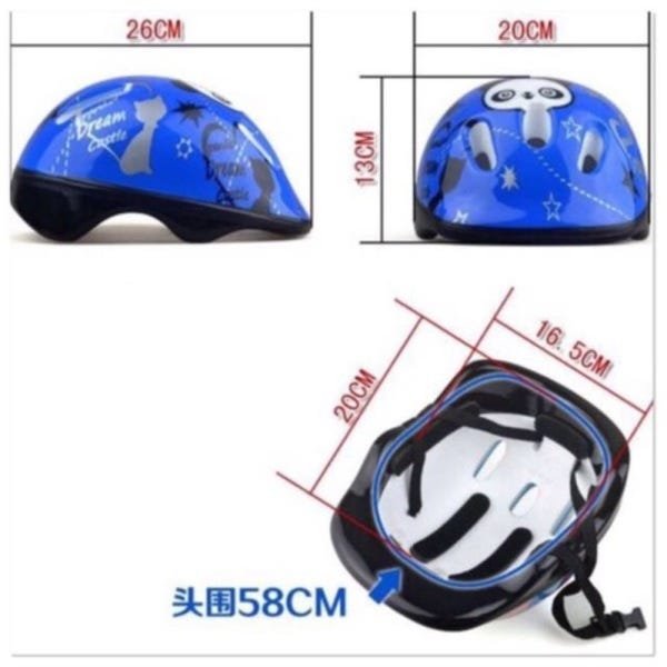 CAPACETE INFANTIL COM AJUSTE 6 FUROS PARA BIKE SKATE PATINS MENINO MENINA CICLISMO BICICLETA - 2