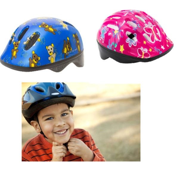 CAPACETE INFANTIL COM AJUSTE 6 FUROS PARA BIKE SKATE PATINS MENINO MENINA CICLISMO BICICLETA - 1